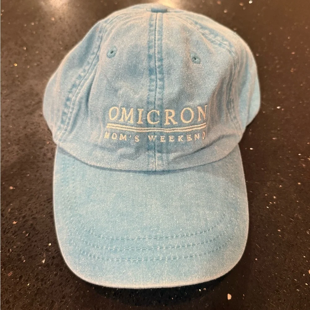 Blue Omicron Mom’s Weekend Hat